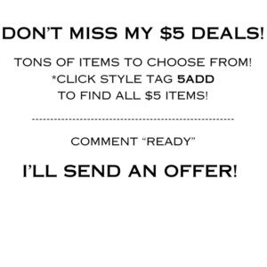 SALE! FIND $5 DEALS HERE!